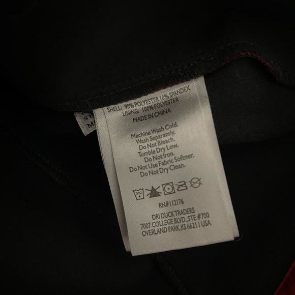 🎄 SALE SNAP-ON Tools Full Zip Dri Duck DDX Jacket Red/Grey Men’s Medium - Picture 14 of 14